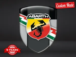 Fiat Abarth Décalco Résine Auto-Adhésif Qualité Premium Supérieure